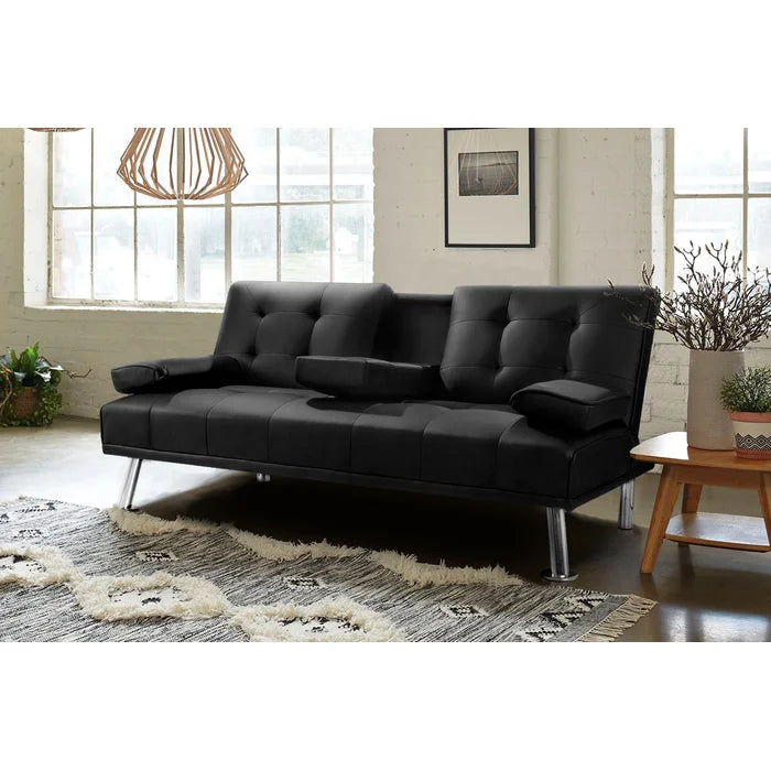 Ahsaad 65.8'' Vegan Leather Sofa