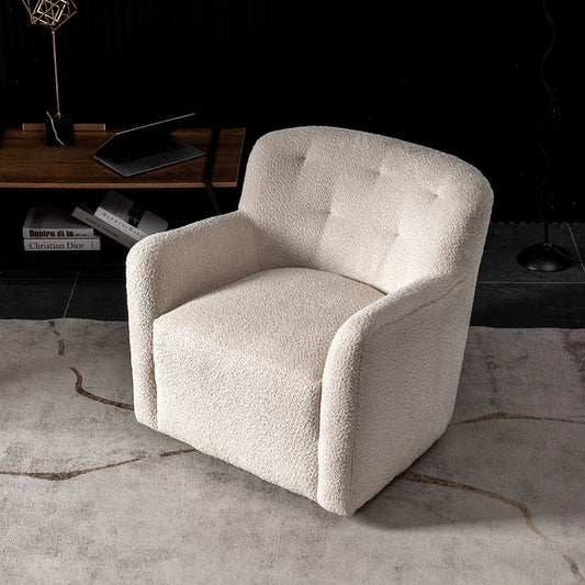 Cherno 32.5" Upholstered Swivel Accent Armchair